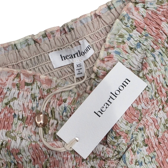 HEARTLOOM MINA MIDI DRESS FLORAL BLUSH XS New - Picture 4 of 12